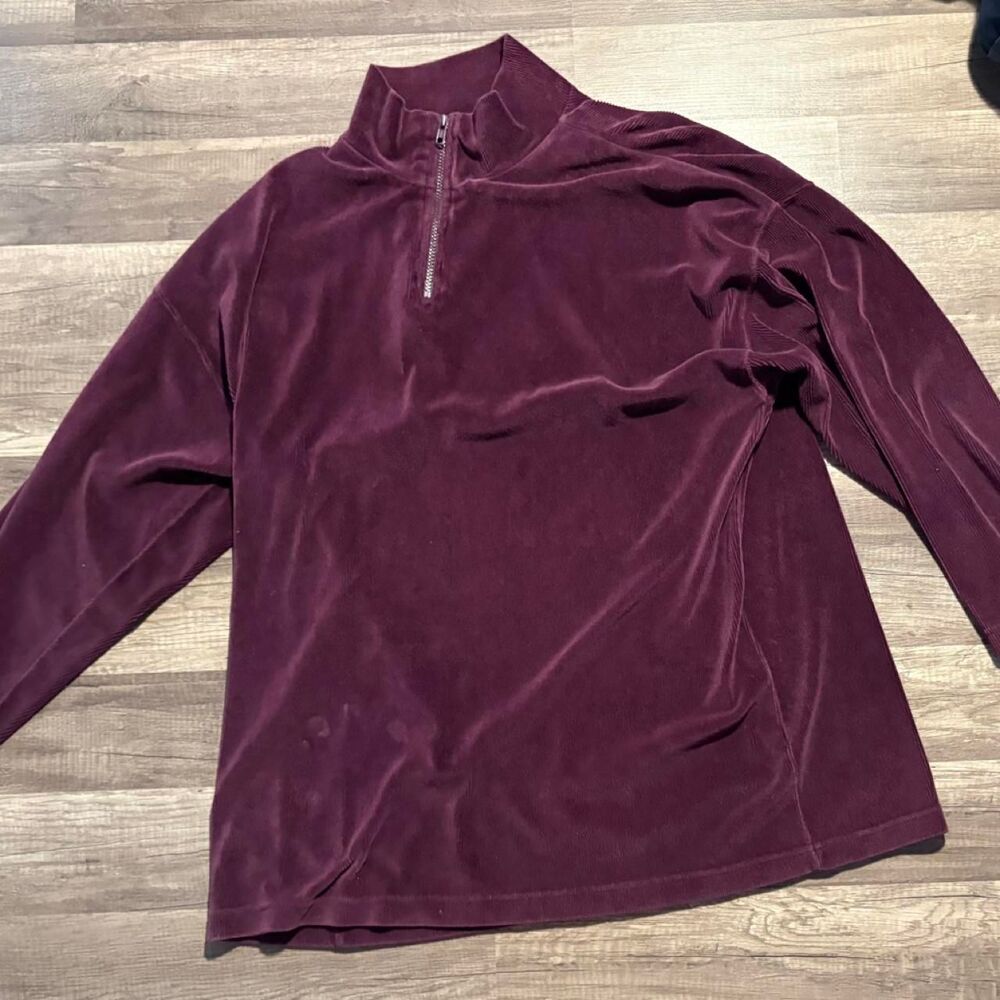 Unbranded Women's Burgundy and Purple Sweatshirt